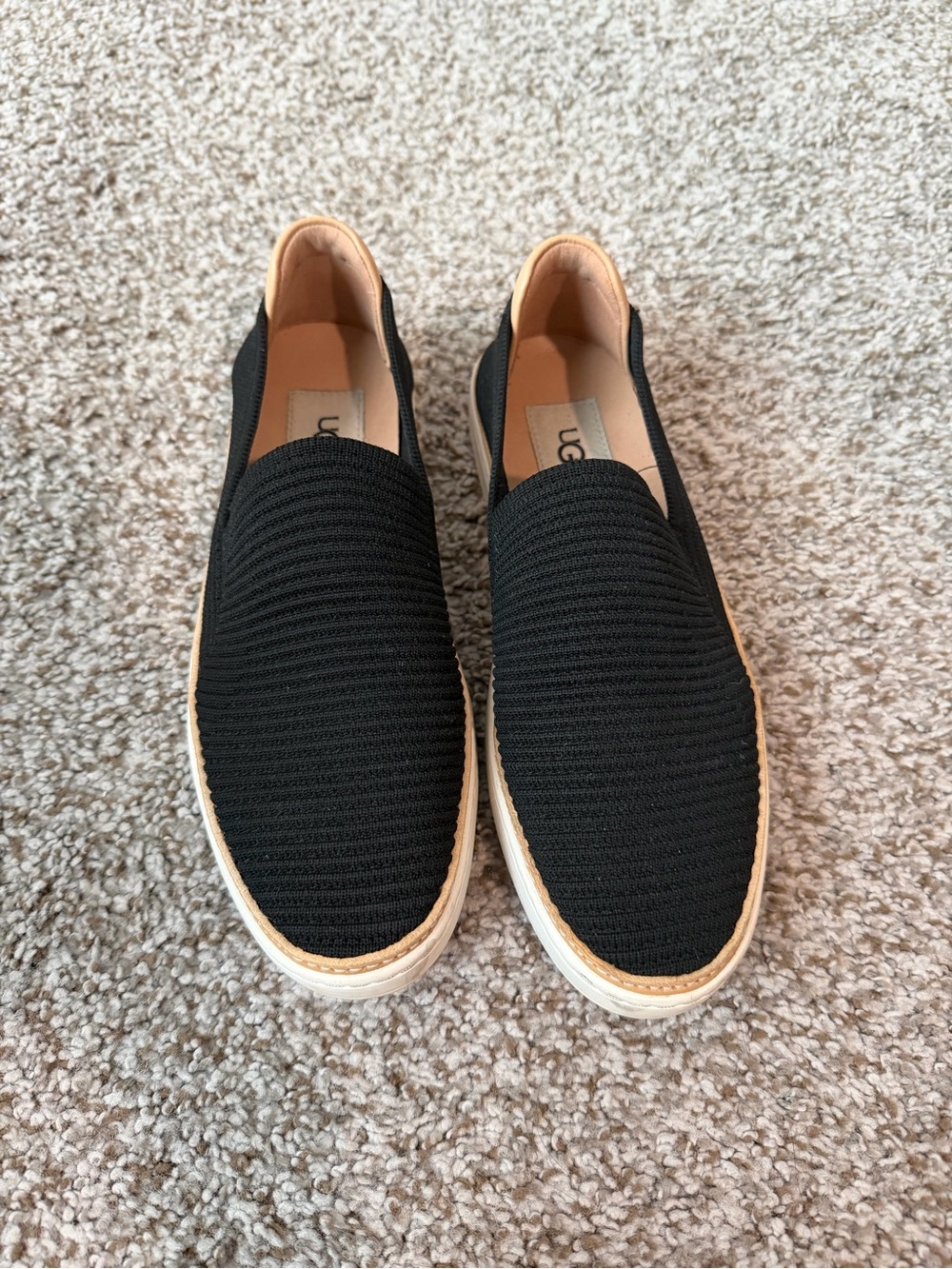 UGG Sammy Rib Knit Slip On Sneaker 6.5